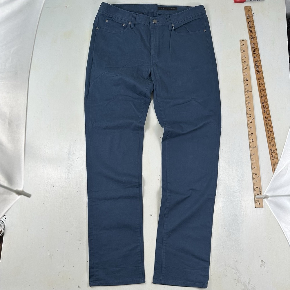 J. Hilburn 5 Pocket Jeans Men 36x34 Blue Cotton Stretch Slim Straight Pants - Picture 4 of 12